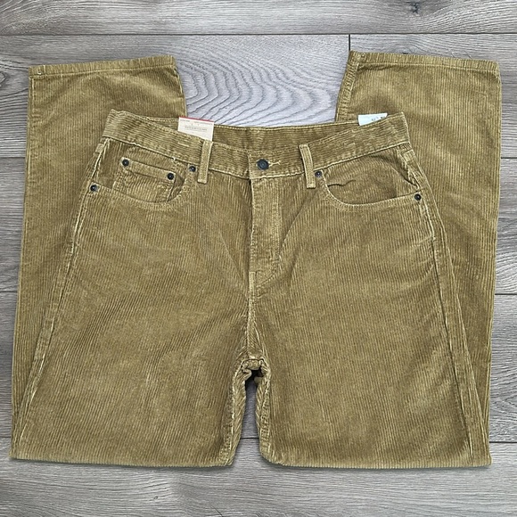Levi's Low Pro Mid Rise Relaxed‎ Straight Corduroy Jeans Size 31 - Picture 2 of 13